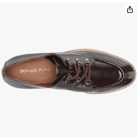 Donald J Pliner evans Oxfords, Dark Brown
Crinkle Patent lace up
Loafers sz 6M - Picture 3 of 15